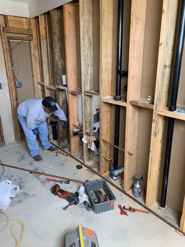 Commercial rough-in plumbing for Water Heater Replacement in Elkridge